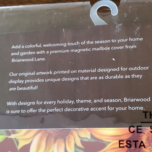 Fall Beauty Floral Magnetic Mailbox Cover Welcome Autumn Pumpkins Briarwood - Picture 7 of 8